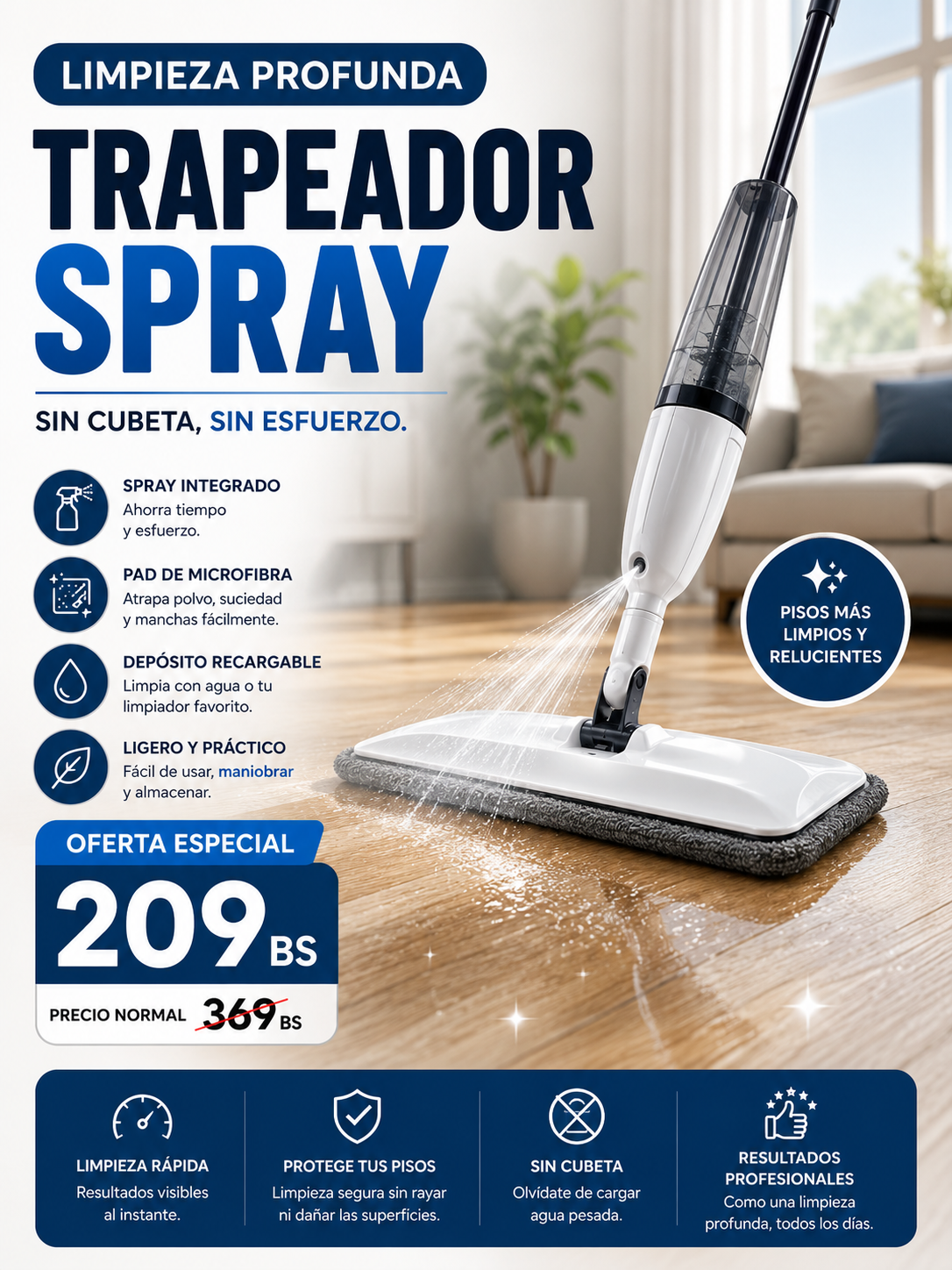 Trapeador Spray - 360º