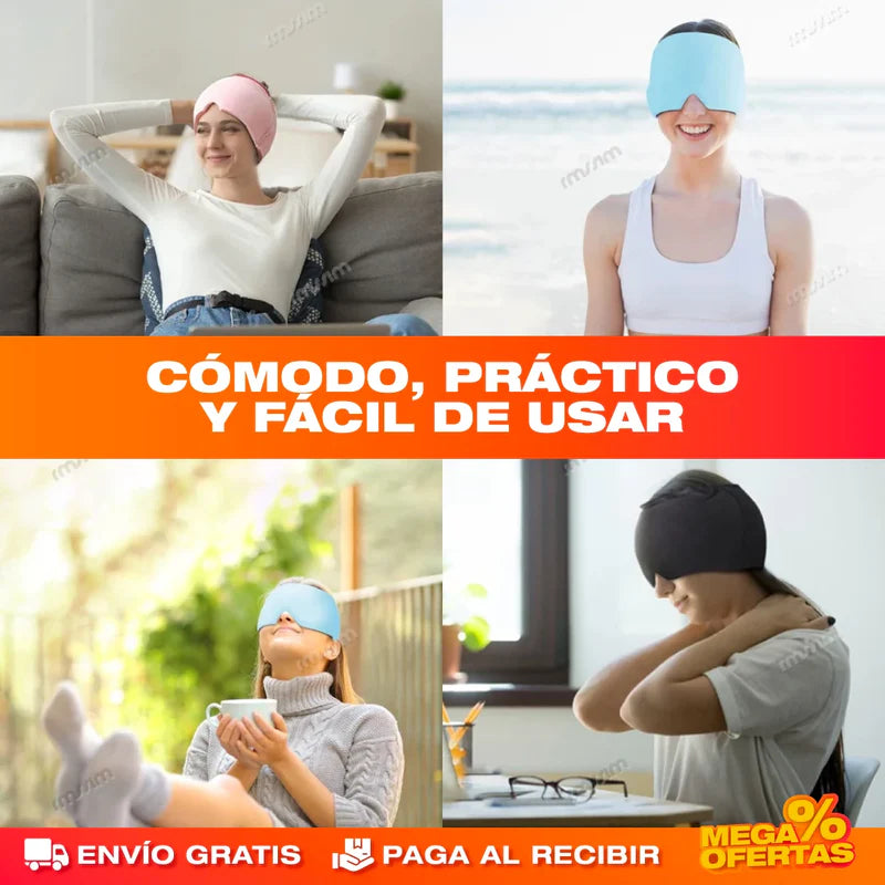 Alive™-Gorro de gel antimigraña