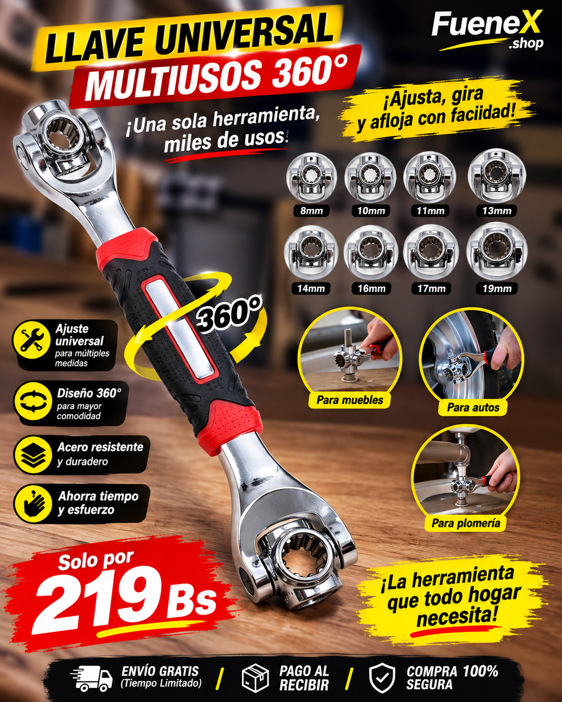 Llave Universal 360º