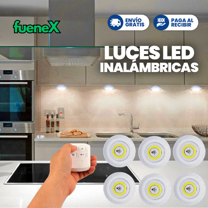SET 3 EN 1 LUZ LED INALÁMBRICA CON CONTROL REMOTO
